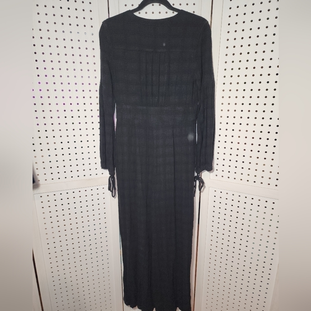Free People True Lovin One-piece Jumpsuit Linen Black S - Picture 11 of 13